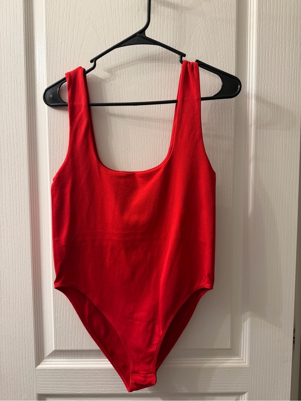 Red One-Piece Bodysuit